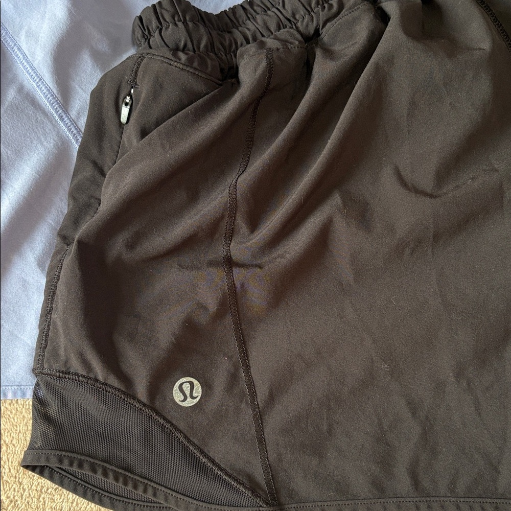 lululemon athletica Women's Athletic Shorts — Light Blue & Black - Picture 2 of 6